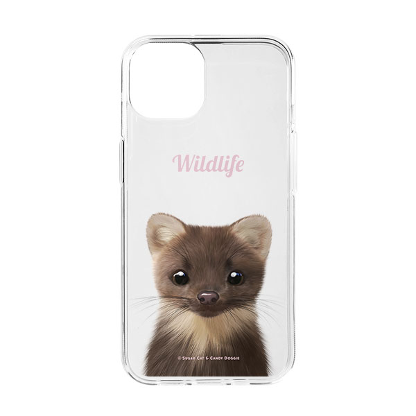 Minky the American Mink Simple Clear Jelly Case