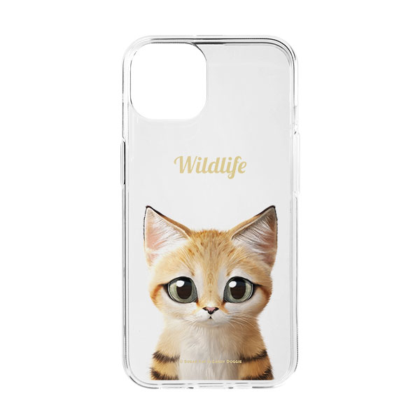 Sandy the Sand cat Simple Clear Jelly Case