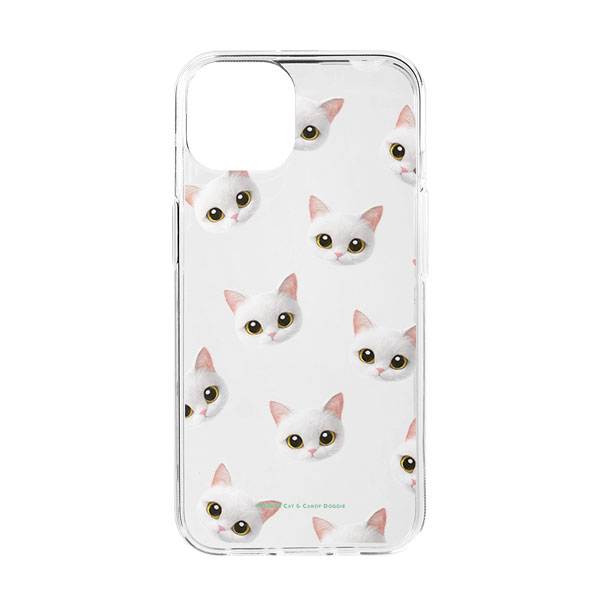 Danchu Face Patterns Clear Jelly Case