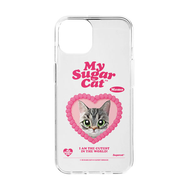 Momo the American shorthair cat MyHeart Clear Jelly/Gelhard Case