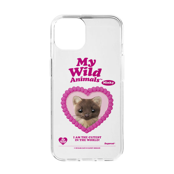 Minky the American Mink MyHeart Clear Jelly/Gelhard Case