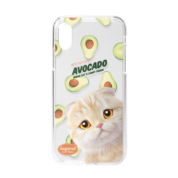 Achi’s Avocado New Patterns Clear Jelly Case