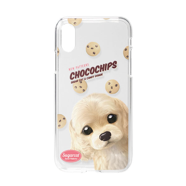 Momo the Cocker Spaniel’s Chocochips New Patterns Clear Jelly Case