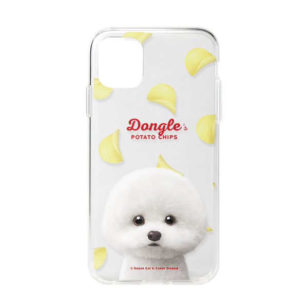 Dongle the Bichon&#039;s Potato Chips Clear Jelly Case