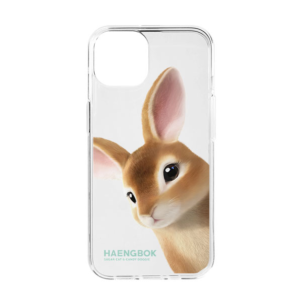 Haengbok the Rex Rabbit Peekaboo Clear Jelly Case