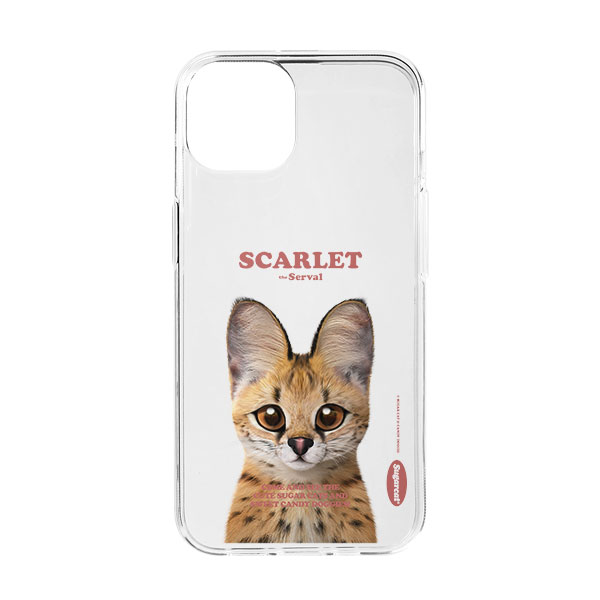 Scarlet the Serval Retro Clear Jelly/Gelhard Case