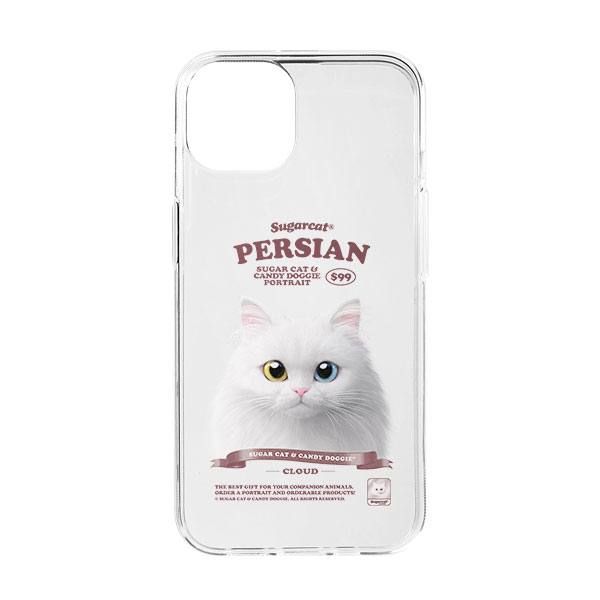 Cloud the Persian Cat New Retro Clear Jelly/Gelhard Case