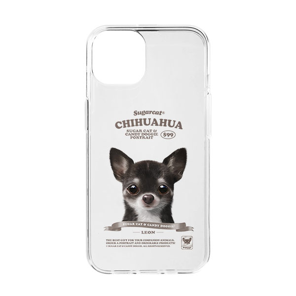 Leon the Chihuahua New Retro Clear Jelly/Gelhard Case
