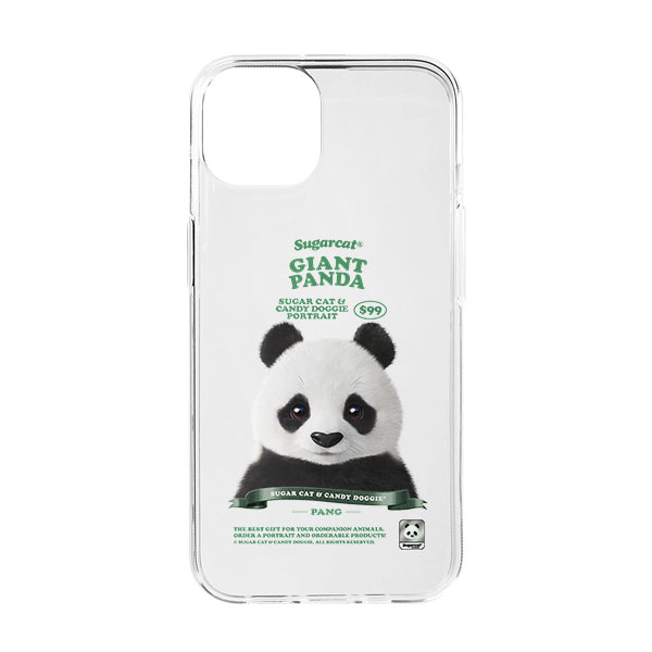 Pang the Giant Panda New Retro Clear Jelly/Gelhard Case