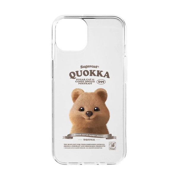 Toffee the Quokka New Retro Clear Jelly/Gelhard Case