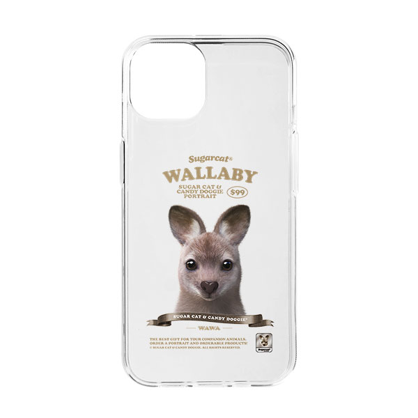 Wawa the Wallaby New Retro Clear Jelly/Gelhard Case