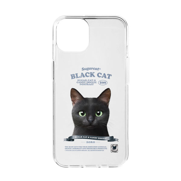 Zoro the Black Cat New Retro Clear Jelly/Gelhard Case