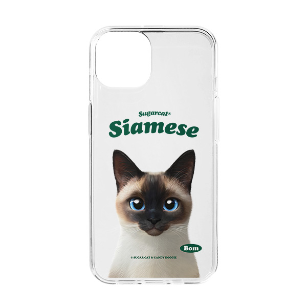 Bom the Siamese Type Clear Jelly/Gelhard Case