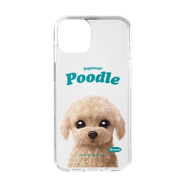 Renata the Poodle Type Clear Jelly/Gelhard Case