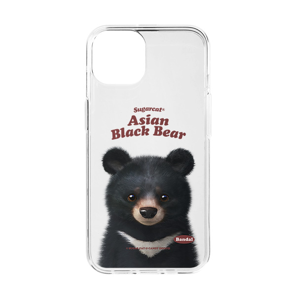Bandal the Aisan Black Bear Type Clear Jelly/Gelhard Case