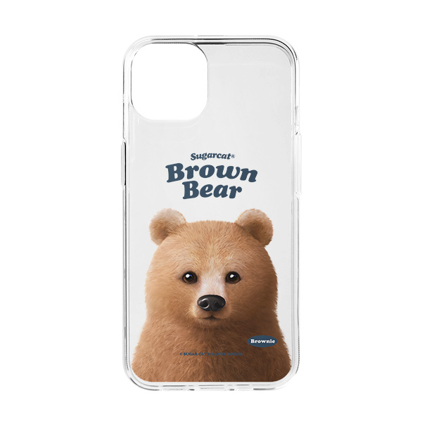 Brownie the Bear Type Clear Jelly/Gelhard Case
