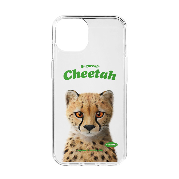 Samantha the Cheetah Type Clear Jelly/Gelhard Case