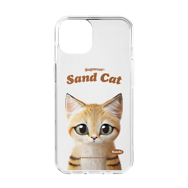 Sandy the Sand cat Type Clear Jelly/Gelhard Case