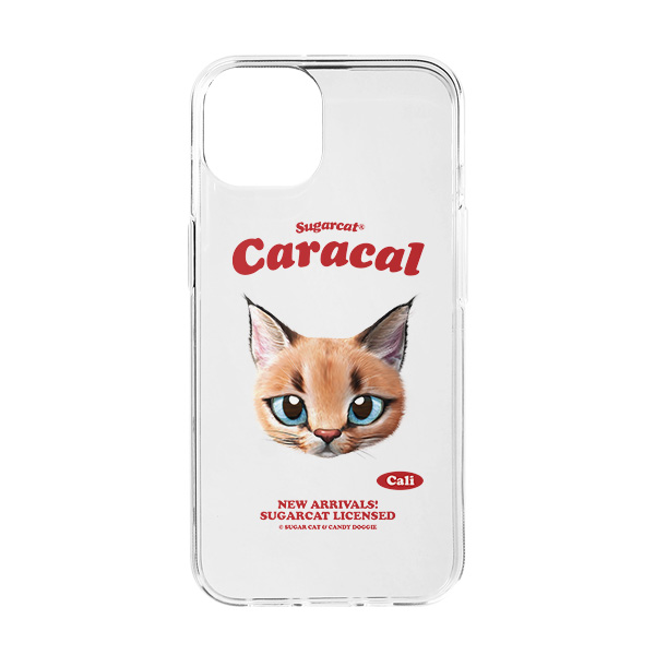 Cali the Caracal TypeFace Clear Jelly/Gelhard Case