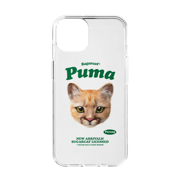 Porong the Puma TypeFace Clear Jelly/Gelhard Case