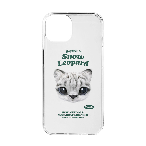 Yungki the Snow Leopard TypeFace Clear Jelly/Gelhard Case