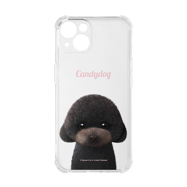 Choco the Black Poodle Simple Shockproof Jelly Case