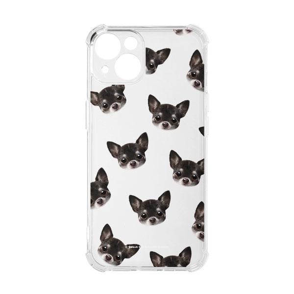 Leon the Chihuahua Face Patterns Shockproof Jelly Case
