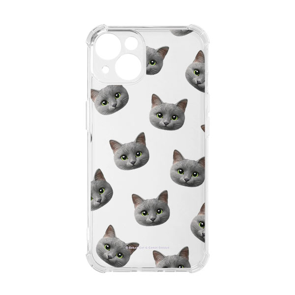 Nami the Russian Blue Face Patterns Shockproof Jelly Case