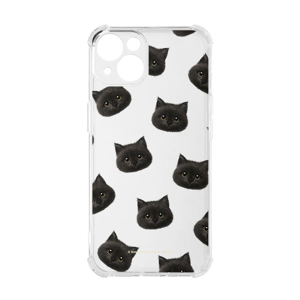 Reo the Kitten Face Patterns Shockproof Jelly Case