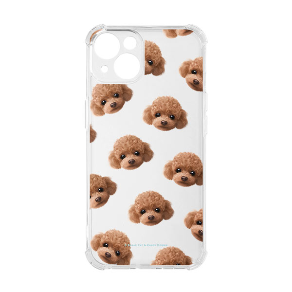 Ruffy the Poodle Face Patterns Shockproof Jelly Case