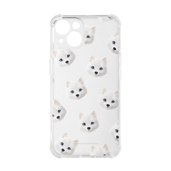 Polly the Arctic Fox Face Patterns Shockproof Jelly Case