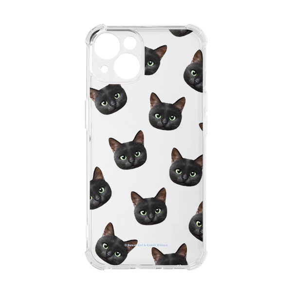 Zoro the Black Cat Face Patterns Shockproof Jelly Case