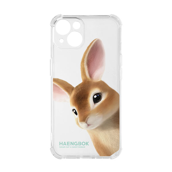 Haengbok the Rex Rabbit Peekaboo Shockproof Jelly Case