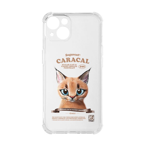 Cali the Caracal New Retro Shockproof Jelly/Gelhard Case