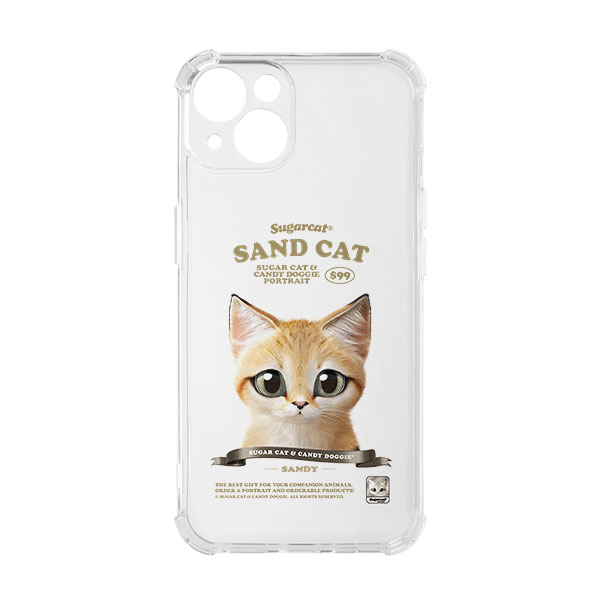Sandy the Sand cat New Retro Shockproof Jelly/Gelhard Case