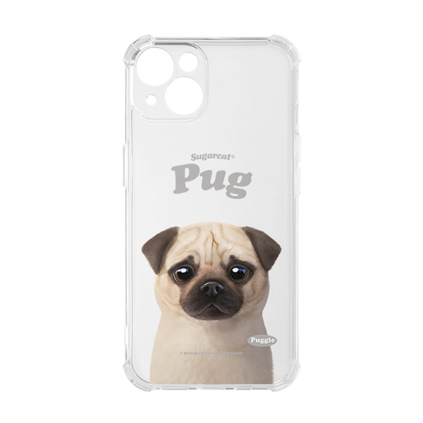 Puggie the Pug Dog Type Shockproof Jelly/Gelhard Case