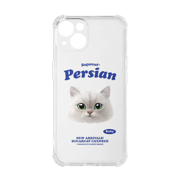 Ruby the Persian TypeFace Shockproof Jelly/Gelhard Case