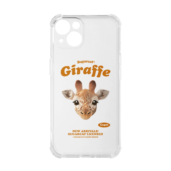 Capri the Giraffe TypeFace Shockproof Jelly/Gelhard Case