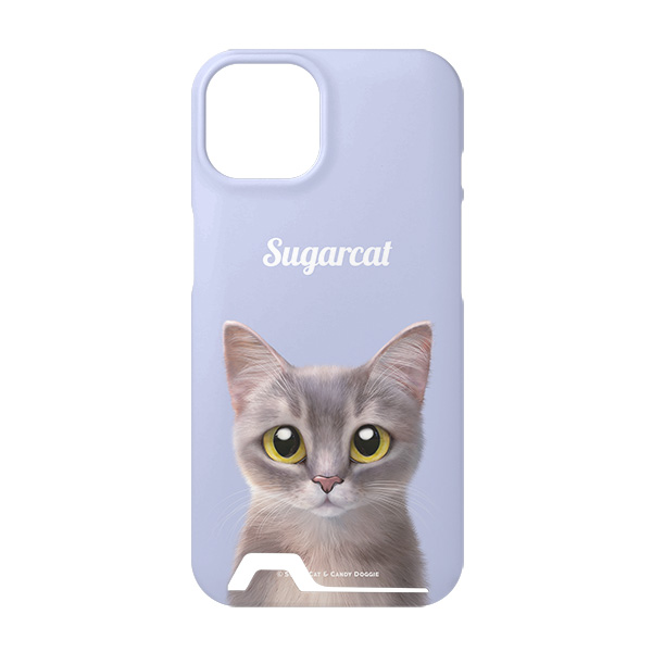 Leo the Abyssinian Blue Cat Simple Under Card Hard Case