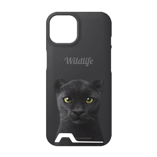 Blacky the Black Panther Simple Under Card Hard Case