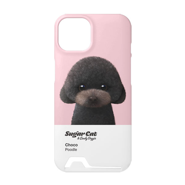 Choco the Black Poodle Colorchip Under Card Hard Case
