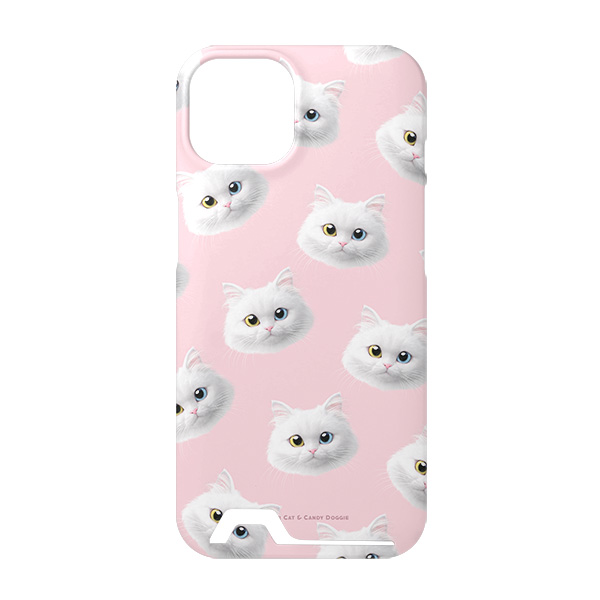 Cloud the Persian Cat Face Patterns Under Card Hard Case