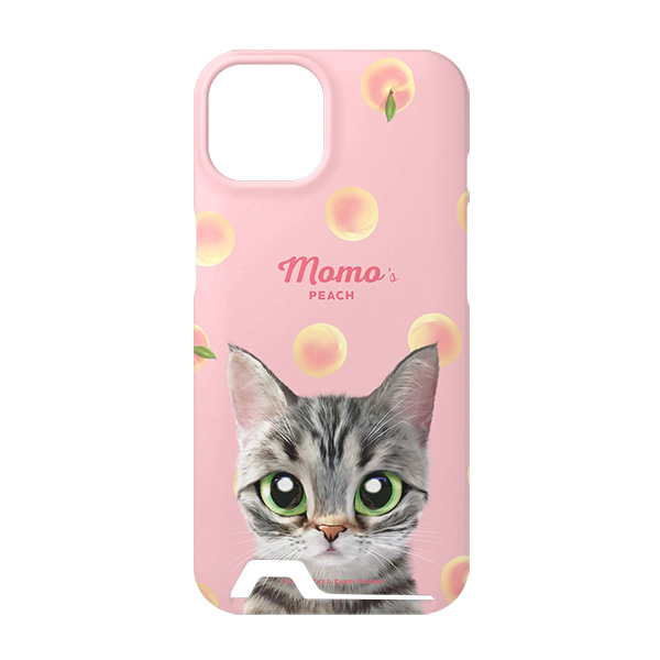 Momo the American shorthair cat’s Peach Under Card Hard Case
