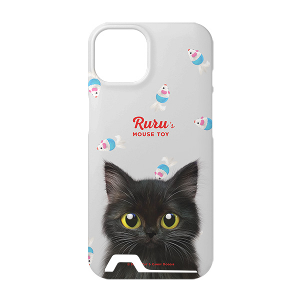 Ruru the Kitten’s Mouse Toy Under Card Hard Case