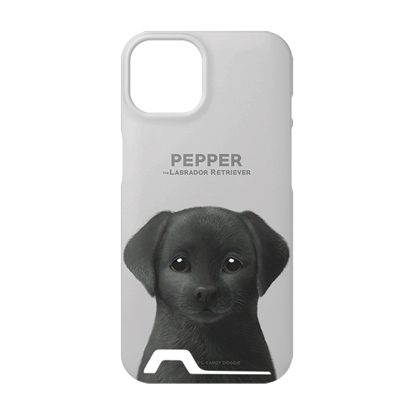 Pepper the Labrador Retriever Under Card Hard Case