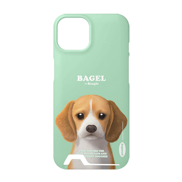 Bagel the Beagle Retro Under Card Hard Case
