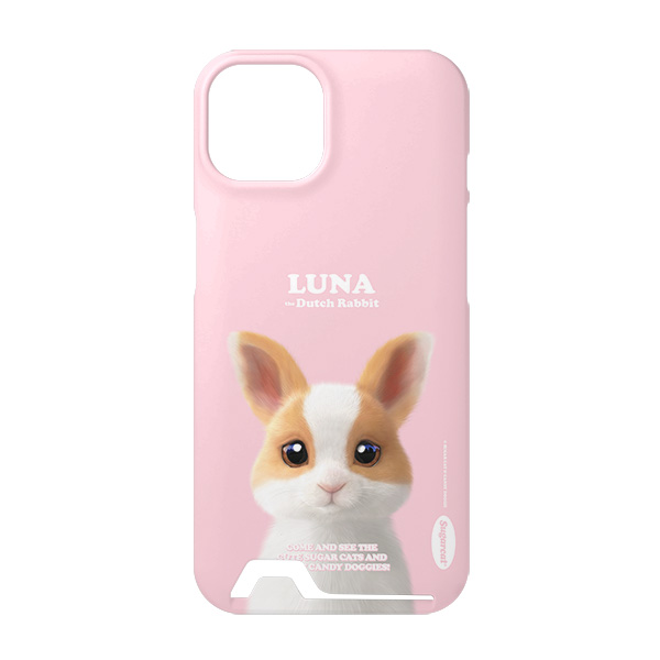 Luna the Dutch Rabbit Retro Under Card Hard Case