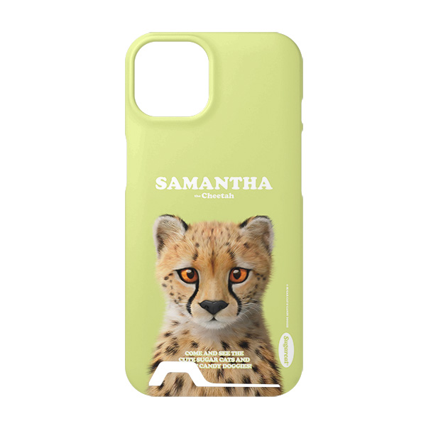 Samantha the Cheetah Retro Under Card Hard Case