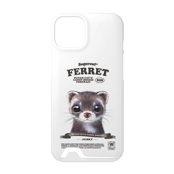 Jusky the Ferret New Retro Under Card Hard Case