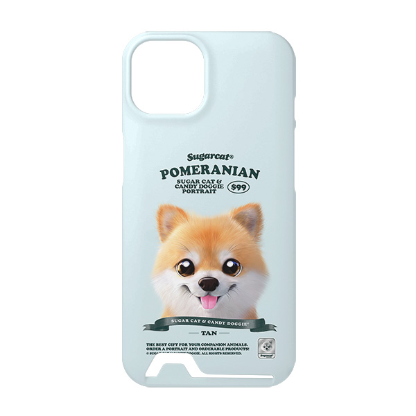 Tan the Pomeranian New Retro Under Card Hard Case